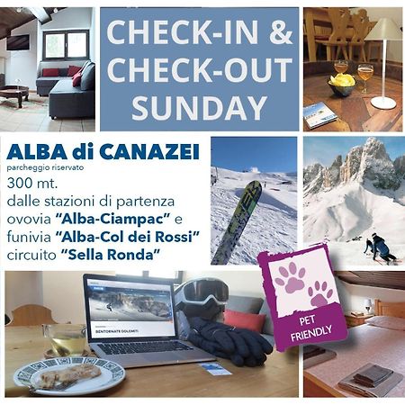 Apartament Mansarda Marmolada Sui Campi Da Sci Alba di Canazei Zewnętrze zdjęcie
